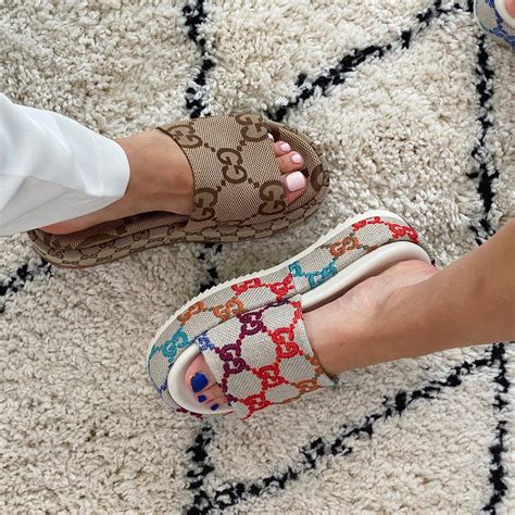 sandali cuscino gucci|gucci sandals.